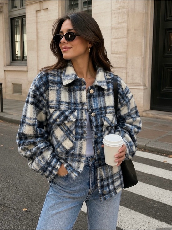 Zara Jackets & Blazers - Zara Plaid Jacket Size Medium